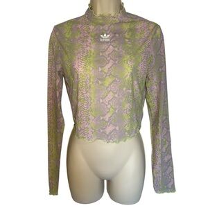 Adidas Women's Snakeskin Long Sleeve Top